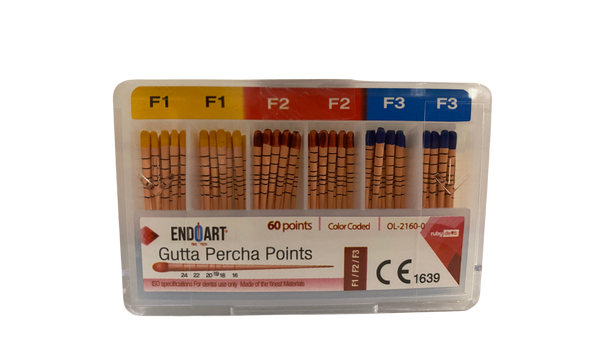 EndoArt Gutta Percha Points, 60points - Dentsupply SIA