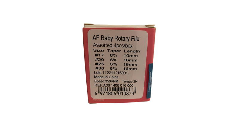 BABY ROTARY FILE 16mm, Assorted, 4pcs/box, Wing Box - Dentsupply SIA