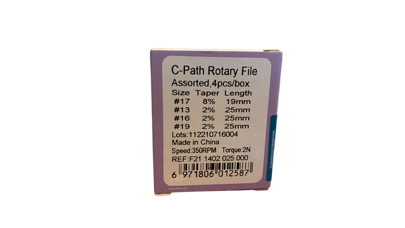Fanta Dental C-Path Rotary File Assorted, 4pcs/box - Dentsupply SIA