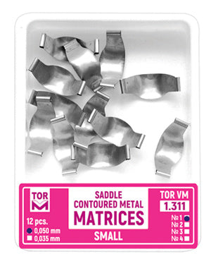 Saddle Contoured Metal Matrices small 1.311/1 (12 pcs.)