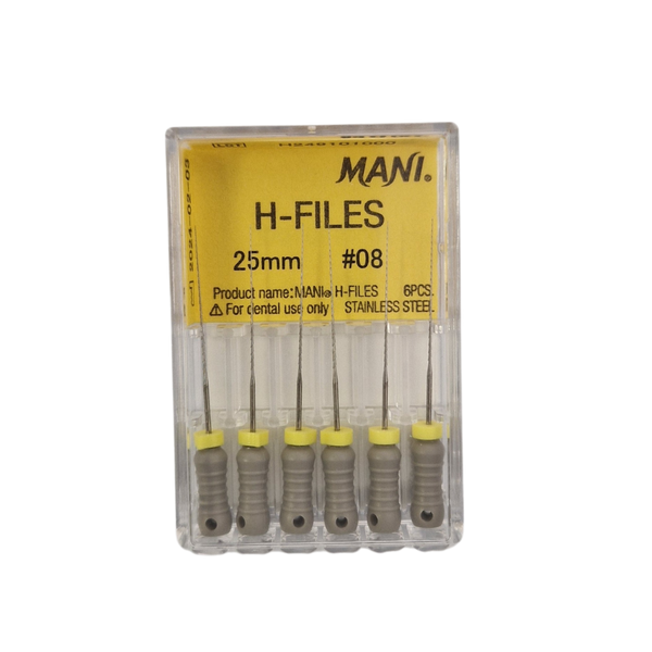MANI H-files 25MM 6pcs/box