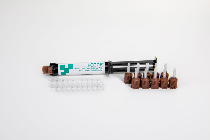 i-CORE Dual Curing Core Build-up and Post Cementation Material 9g.