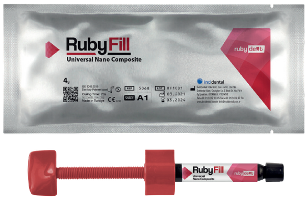 RubyFill Universal Nano Composite A1, A2, A3 and B1/4gr - Dentsupply SIA