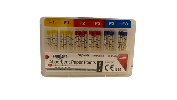 EndoArt Absorbent Paper Points, 60points - Dentsupply SIA